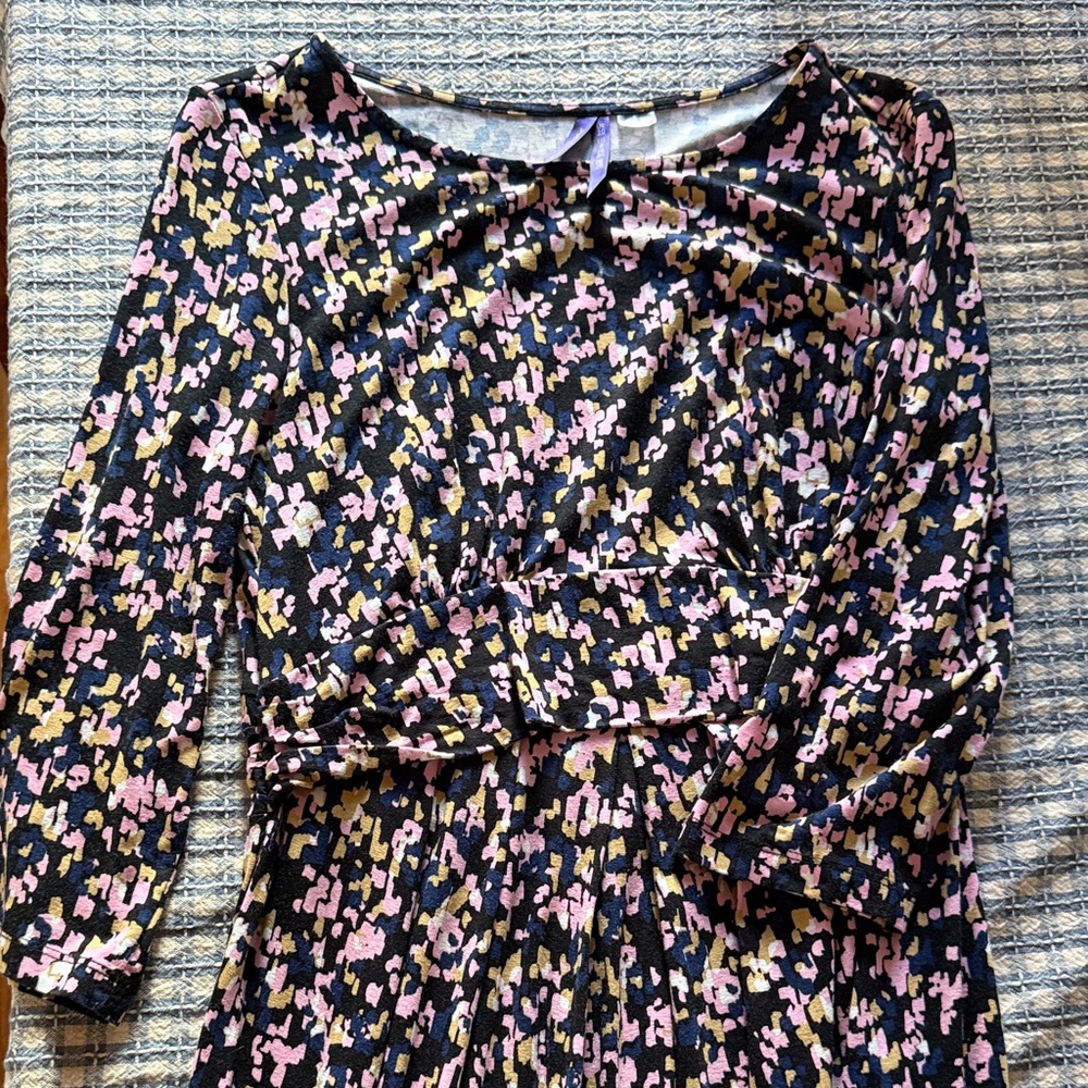 Floral Print Long Sleeve Seraphine Maternity Dress
